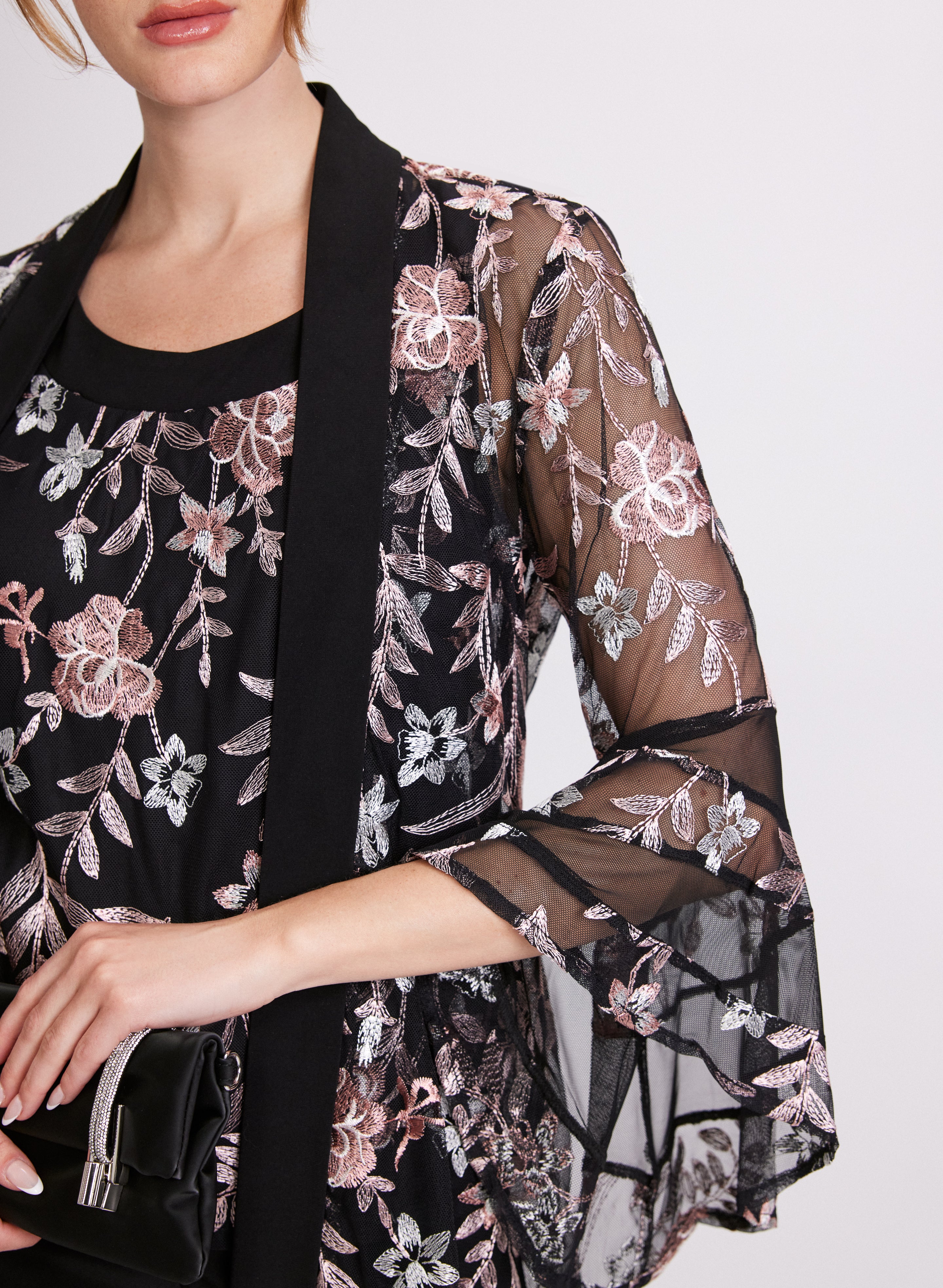 Floral Embroidered Jacket Top and Pants Set for Women - Boho Chic Outfit for Spring Summer Fashion, Perfect for Weddings, Parties and Casual Wear