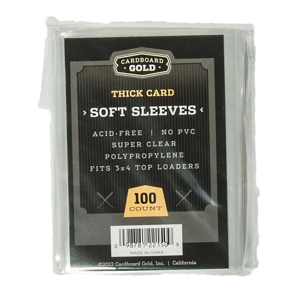 Premium Gold Cardboard Card Sleeves - Thick & Durable Soft Protectors for Collectible Trading Cards, Board Games & MTG Storage