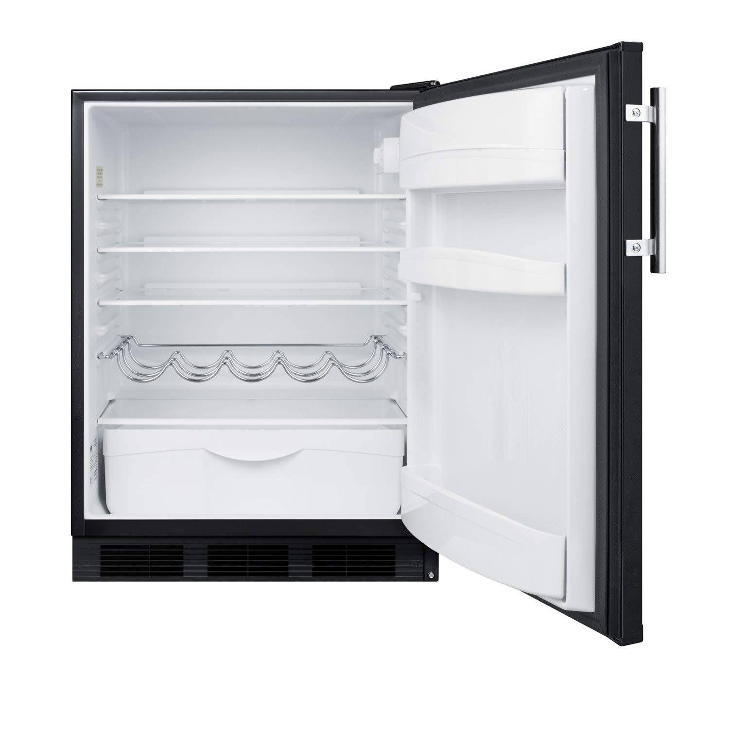 Summit FF61 Compact Refrigerator - 1.6 Cu Ft Mini Fridge with Freezer, Energy Efficient, Perfect for Dorm, Office, Bedroom & Kitchen - White