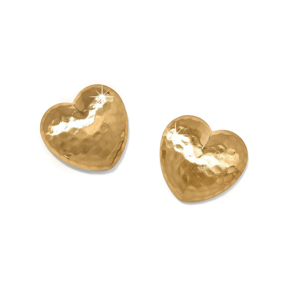Brighton Trianon Heart Small Post Earrings - Elegant Sterling Silver Stud Earrings for Women, Perfect for Valentine's Day, Anniversary & Everyday Wear