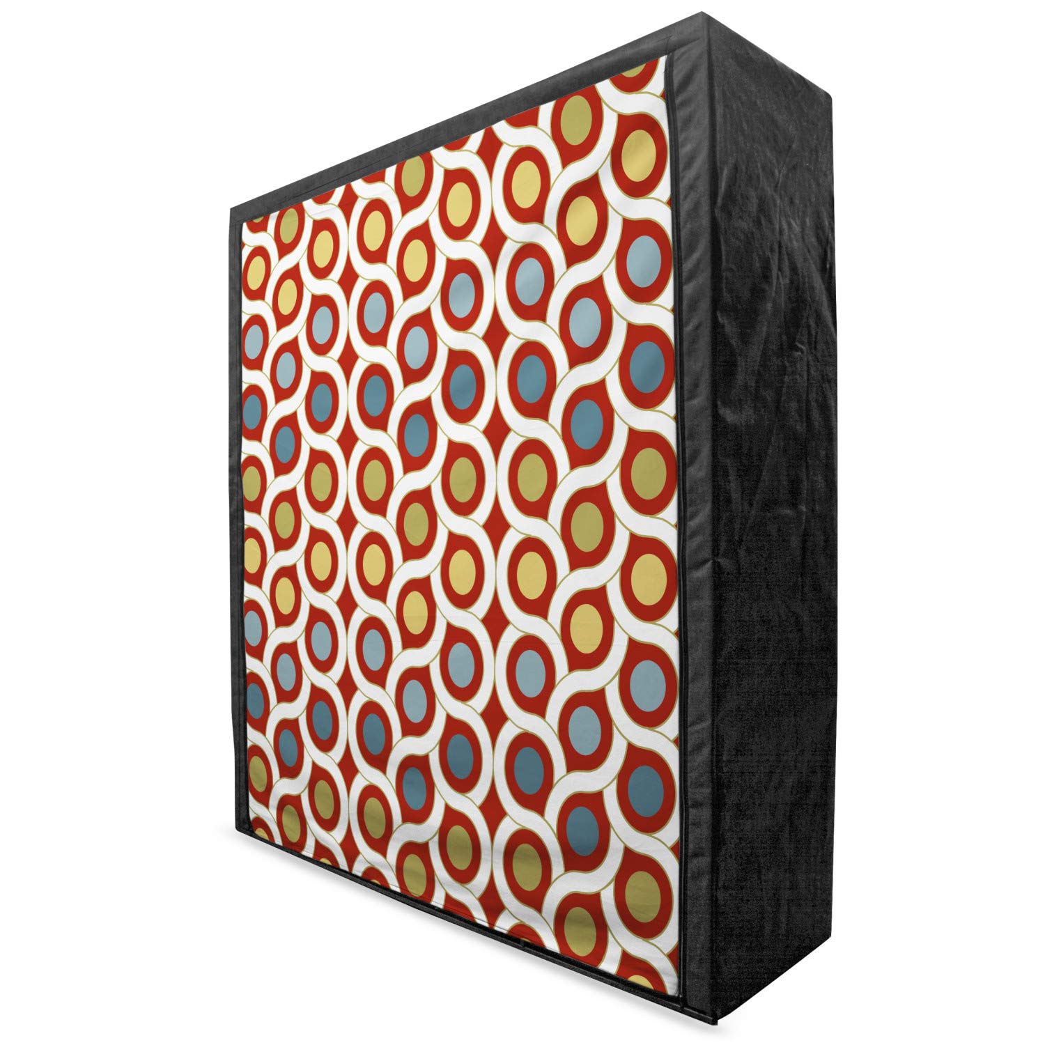 Ambesonne Abstract Fabric Wardrobe - Portable Clothing Organizer with Shelves, 59
