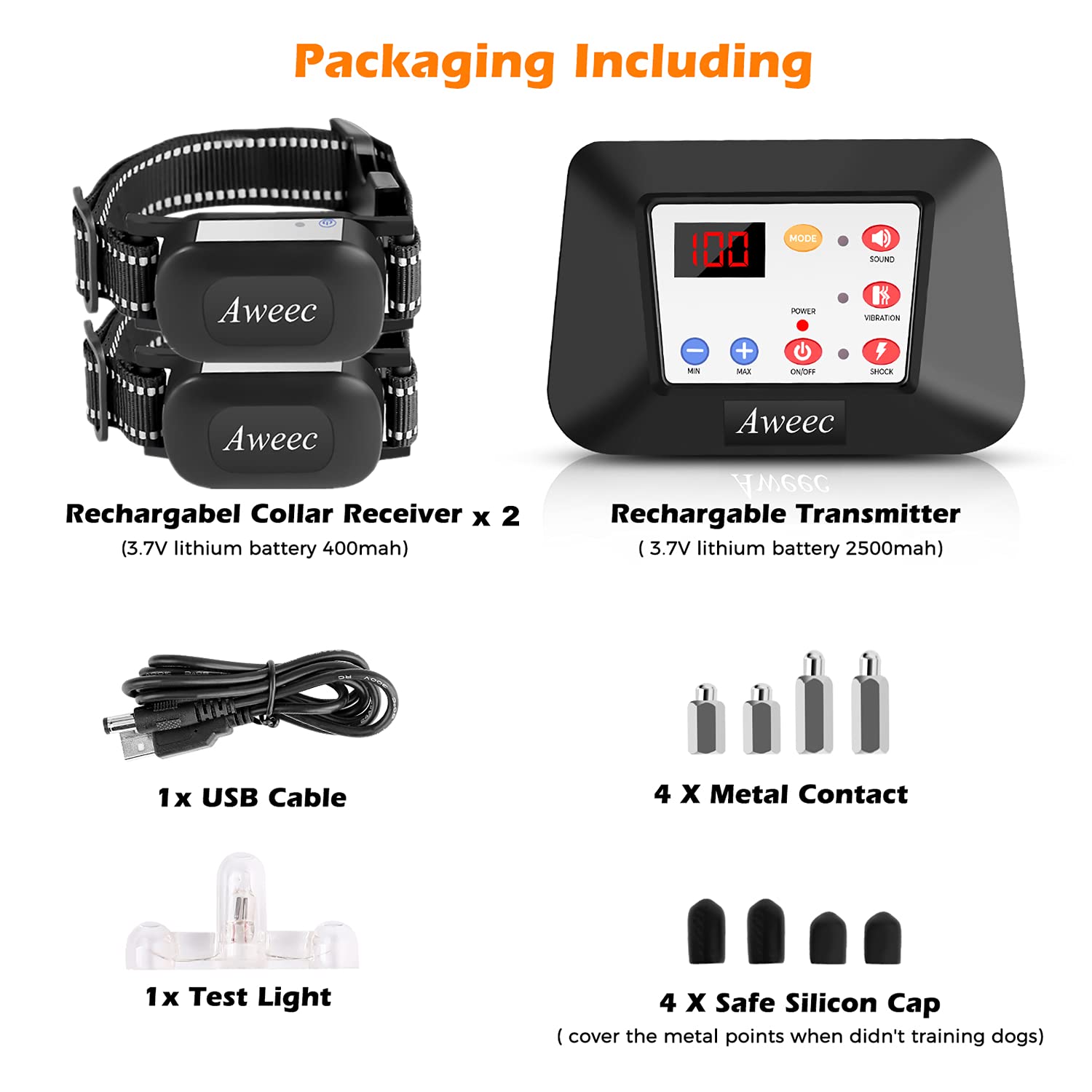 2024 Wireless Dog Fence System with Remote - Electric Pet Containment & Training Collar for Large/Medium Dogs (2 Dogs) | Adjustable Boundary Range | Perfect for Backyard, Farm & Outdoor Dog Training