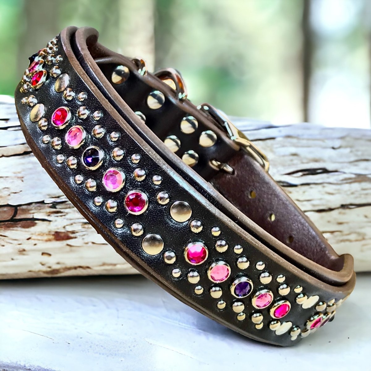 Premium Indira Leather Dog Collar – Adjustable, Durable & Stylish for Small, Medium & Large Dogs – Perfect for Daily Walks, Training & Outdoor Adventures