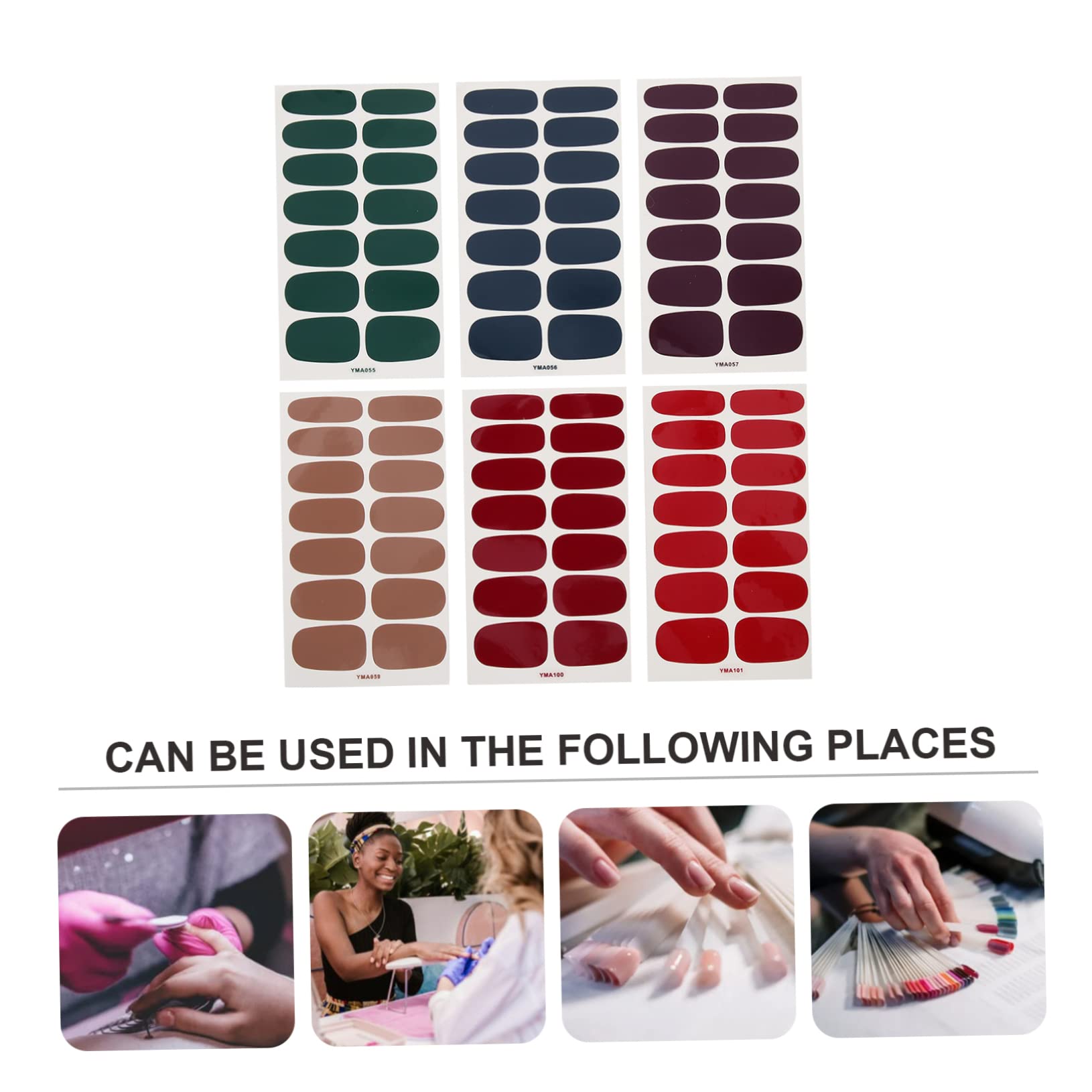FRCOLOR 12 Sheets Kids Nail Art Stickers - Colorful Nail Decals for Girls, DIY Nail Polish Wraps, Full Wrap Nail Stickers for Parties & Special Occasions | Perfect for Birthday Gifts, Sleepovers, and Spa Days