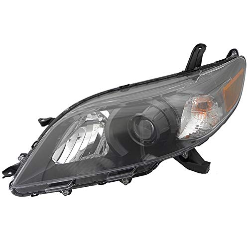 EPIC LIGHTING Headlight Lens and Housing Assembly Replacement for Toyota Sienna 2011-2017 - Left Driver Side (LH) - Part Numbers TO2502207 & 8115005050 - Perfect for Night Driving & Foggy Conditions