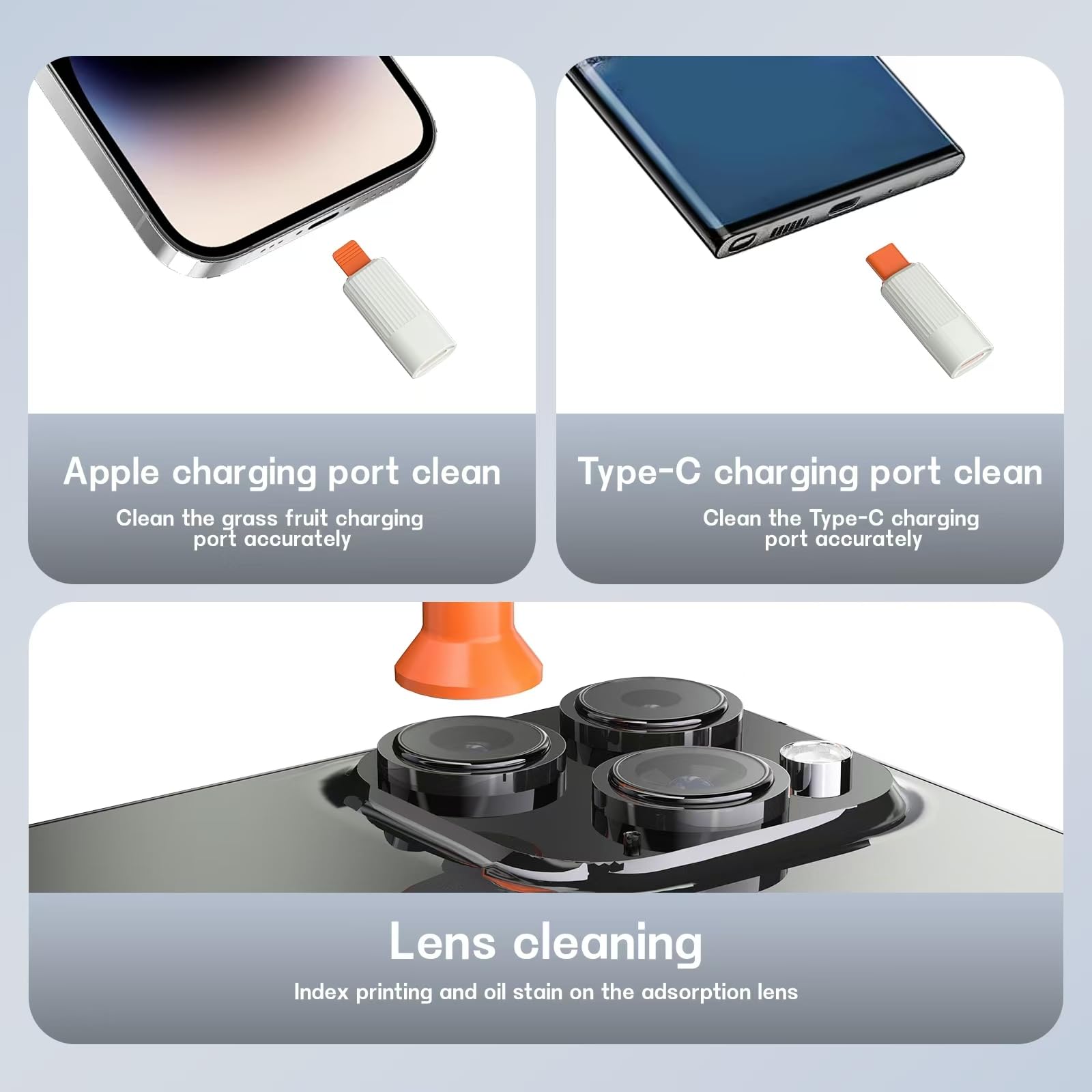All-in-One Laptop Cleaner Kit - Keyboard, AirPods, MacBook, Tablet & Screen Cleaning Set | Dust Brush & Vacuum Tool for Computers, PC, TV, Camera Lens | Perfect for Home, Office & Travel Use