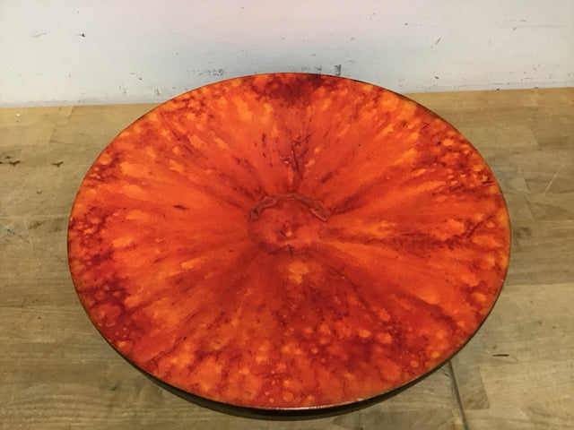 Vintage Orange Lacquer Bowl - 19