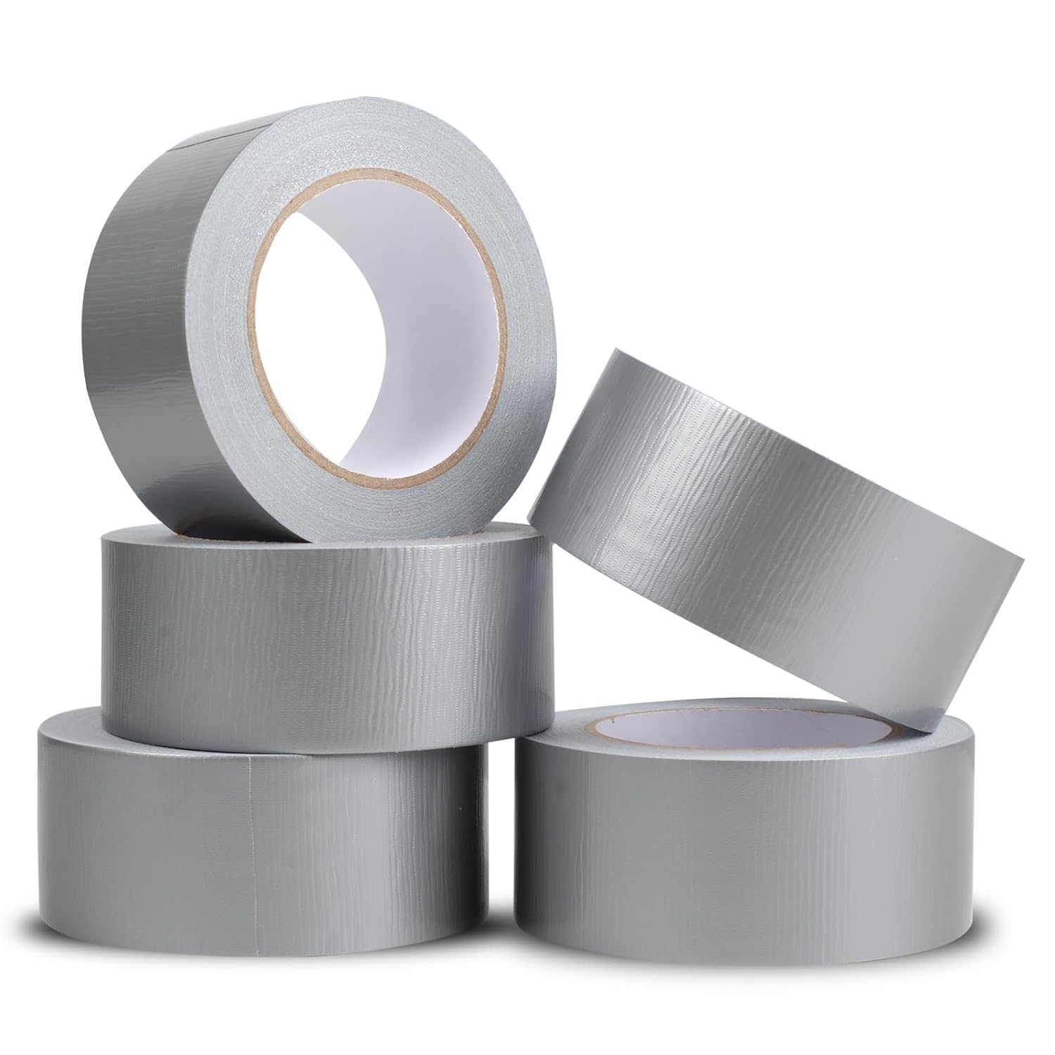 PSBM Silver Duct Tape, 2 Inch x 60 Yards, 24 Pack - Heavy Duty Adhesive for Repairing, Patching, Sealing HVAC, Pipes & Home DIY Projects - Ideal for Emergency Fixes & Crafting