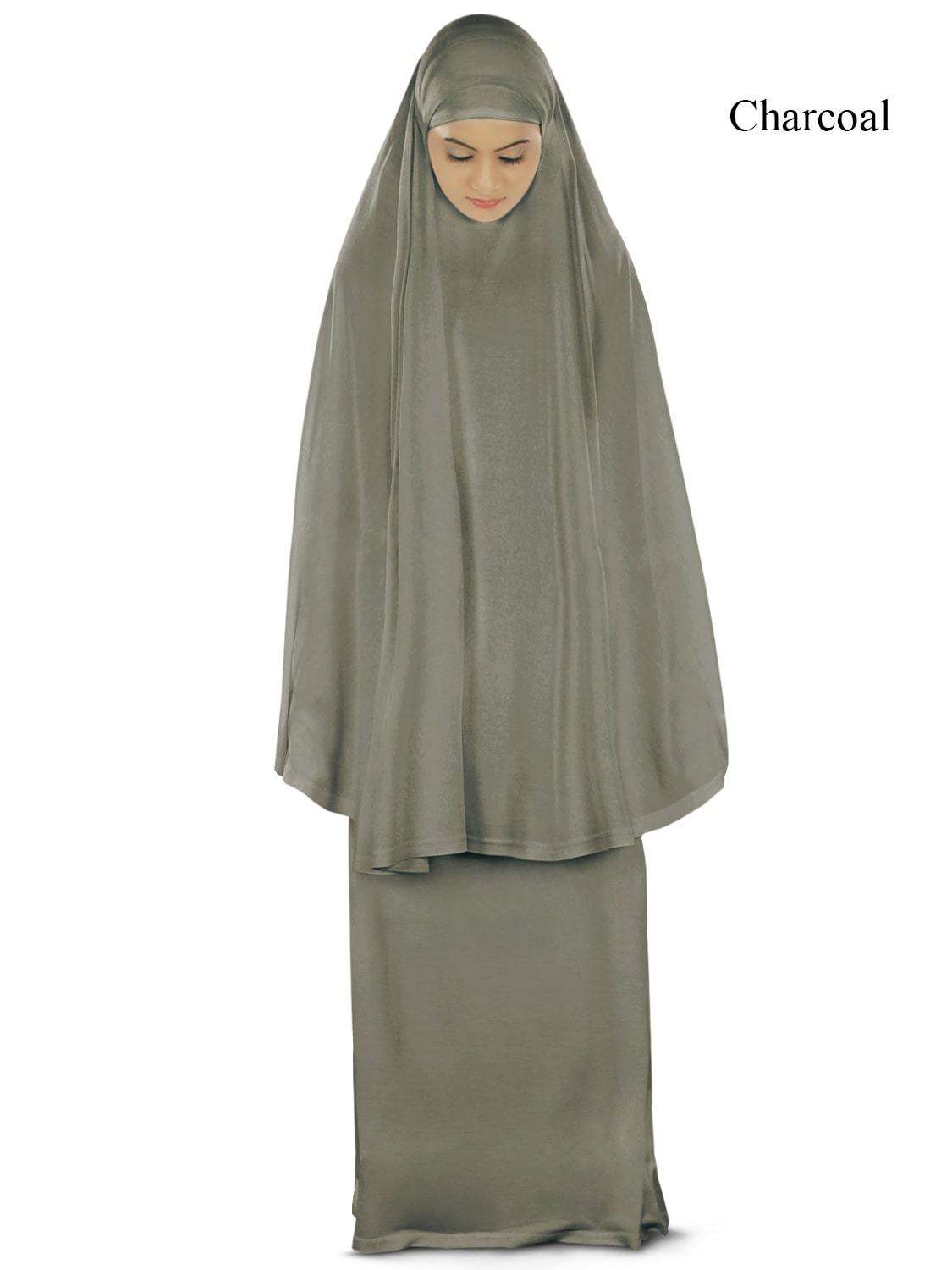Dua Prayer Set for Women - Soft Viscose Jersey Khimar & Long Skirt - Islamic Modest Outfit for Prayer, Mosque & Daily Wear