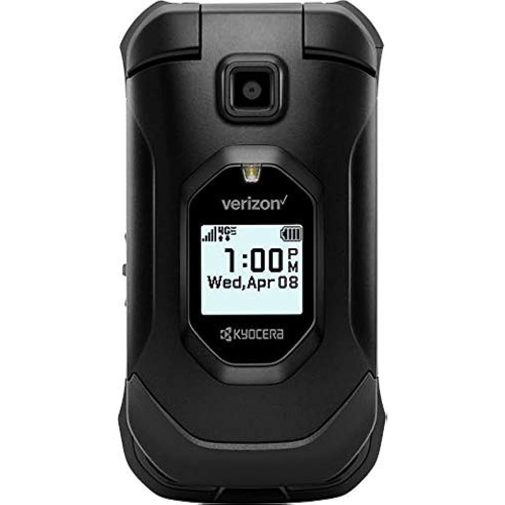 Kyocera DuraXV Extreme E4810 Verizon Unlocked Rugged LTE Flip Phone - Waterproof, Shockproof & Military-Grade Durability for Outdoor Adventures, Construction Sites & Emergency Situations