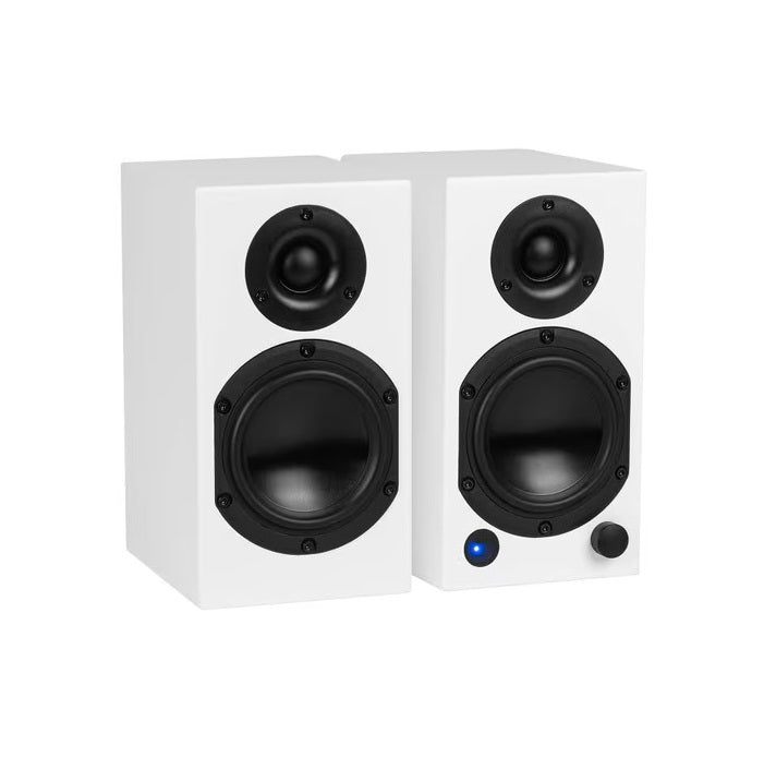 Dayton Audio M4 Powered Bookshelf Speakers - High-Quality Sound for Home Theater, Gaming & Music | Compact & Powerful Audio Solution