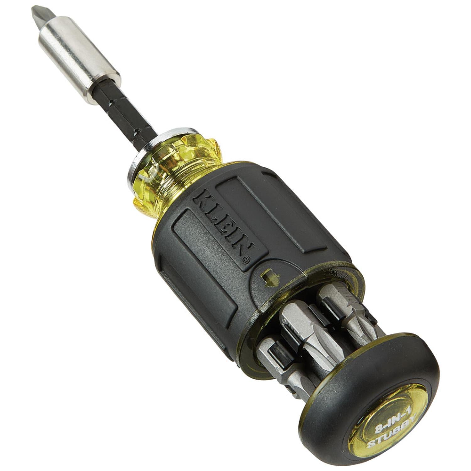 Klein Tools 3-Piece Outlet Repair Kit with Voltage Tester, Wire Stripper & Stubby Multi-Bit Screwdriver - Electrical Repair Tools for Home, Office & DIY Projects