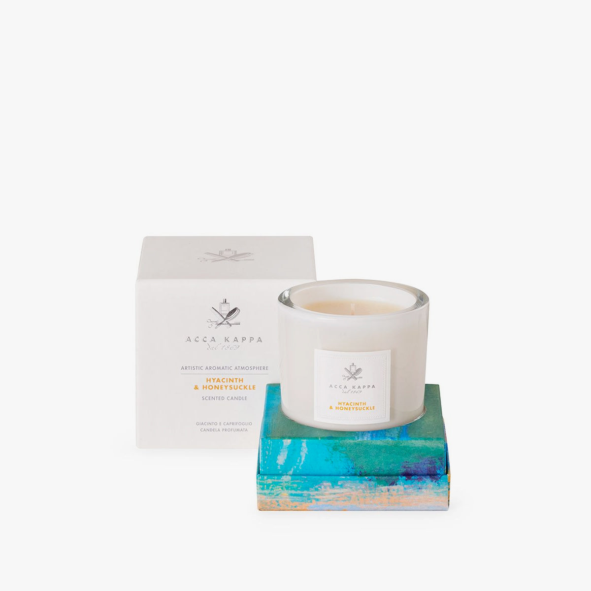 Hyacinth & Honeysuckle Scented Candle - Long-Lasting Aromatherapy Soy Wax Candle for Relaxation, Home Decor & Gift Giving | Perfect for Bedroom, Bathroom & Living Room