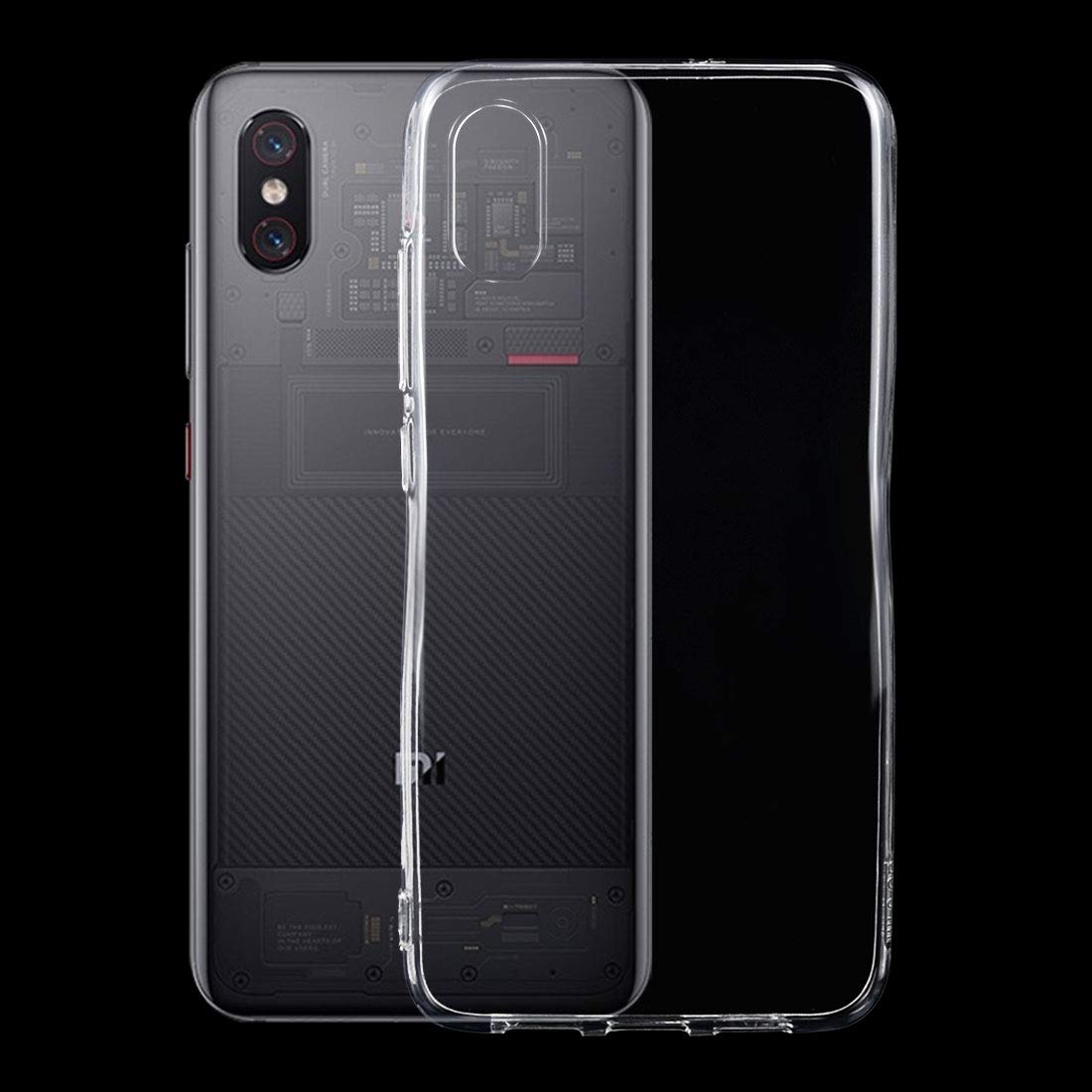 Teng LIN TL 0.75mm Transparent TPU Case for Xiaomi Mi 8 Explorer - Slim Fit, Durable Protection, Scratch-Resistant, Perfect for Everyday Use and Travel