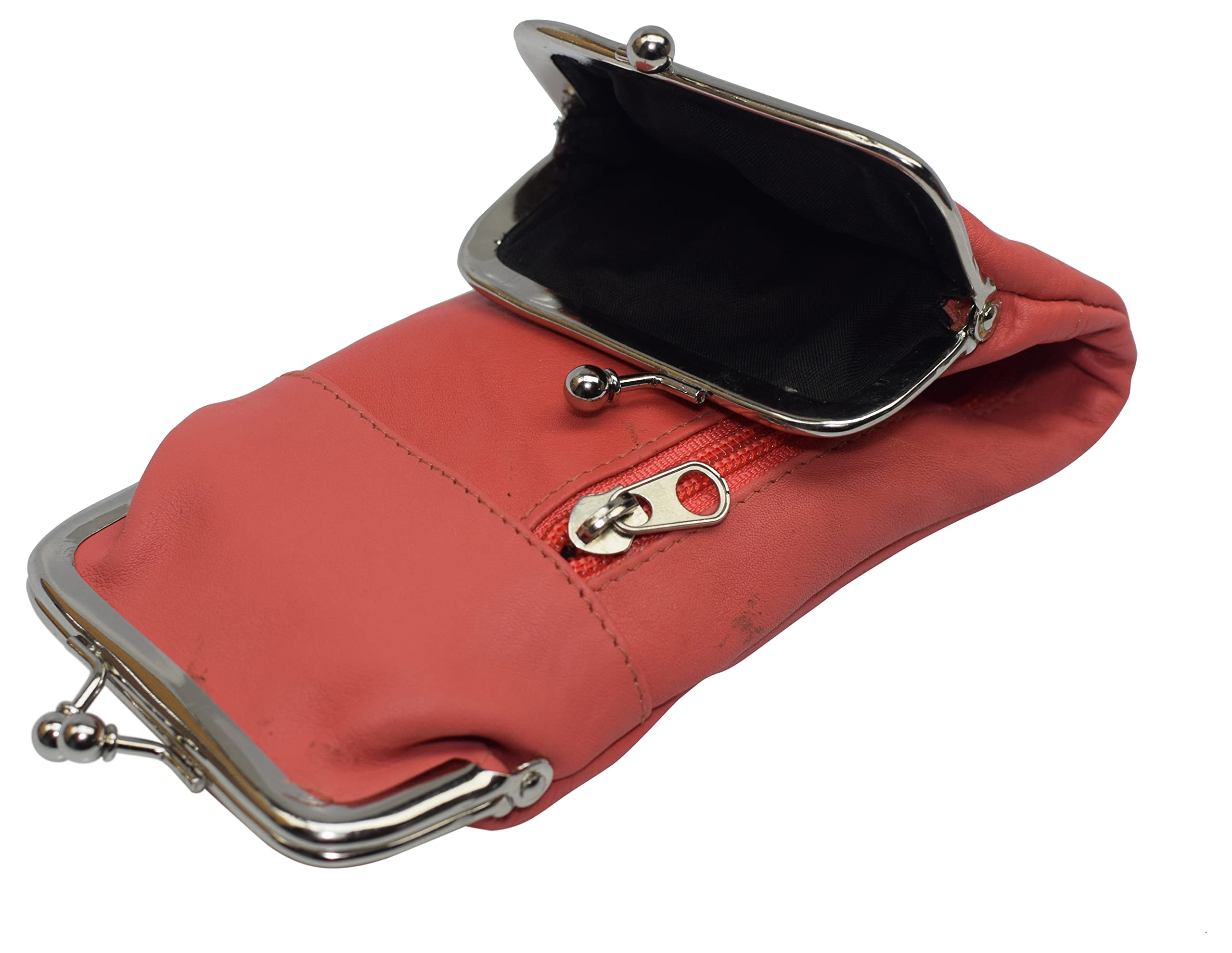 Premium Genuine Leather Cigarette & Lighter Holder Case with Secure Twist Clasp - Marshal Brand (Light Pink) | Perfect for Travel, Outdoor Activities & Everyday Carry