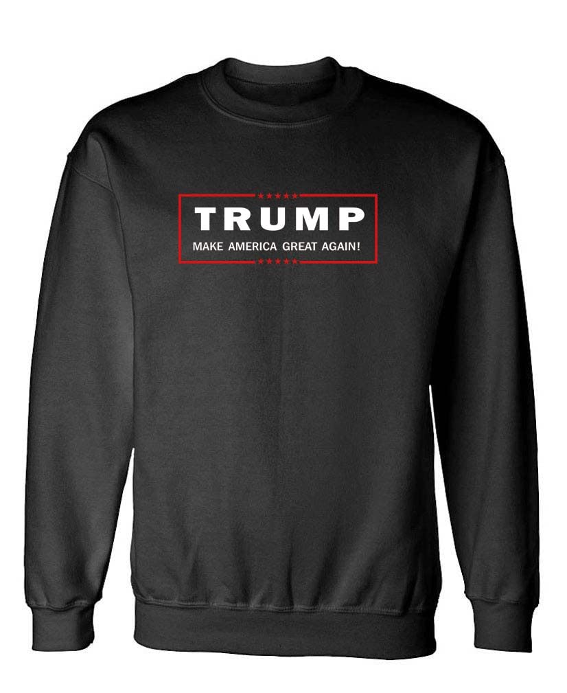 Donald Trump 2024 President Fleece Sweatshirt - Patriotic 'Make America Great Again' Pullover - Comfortable & Warm for Political Rallies, Campaign Events & Conservative Apparel