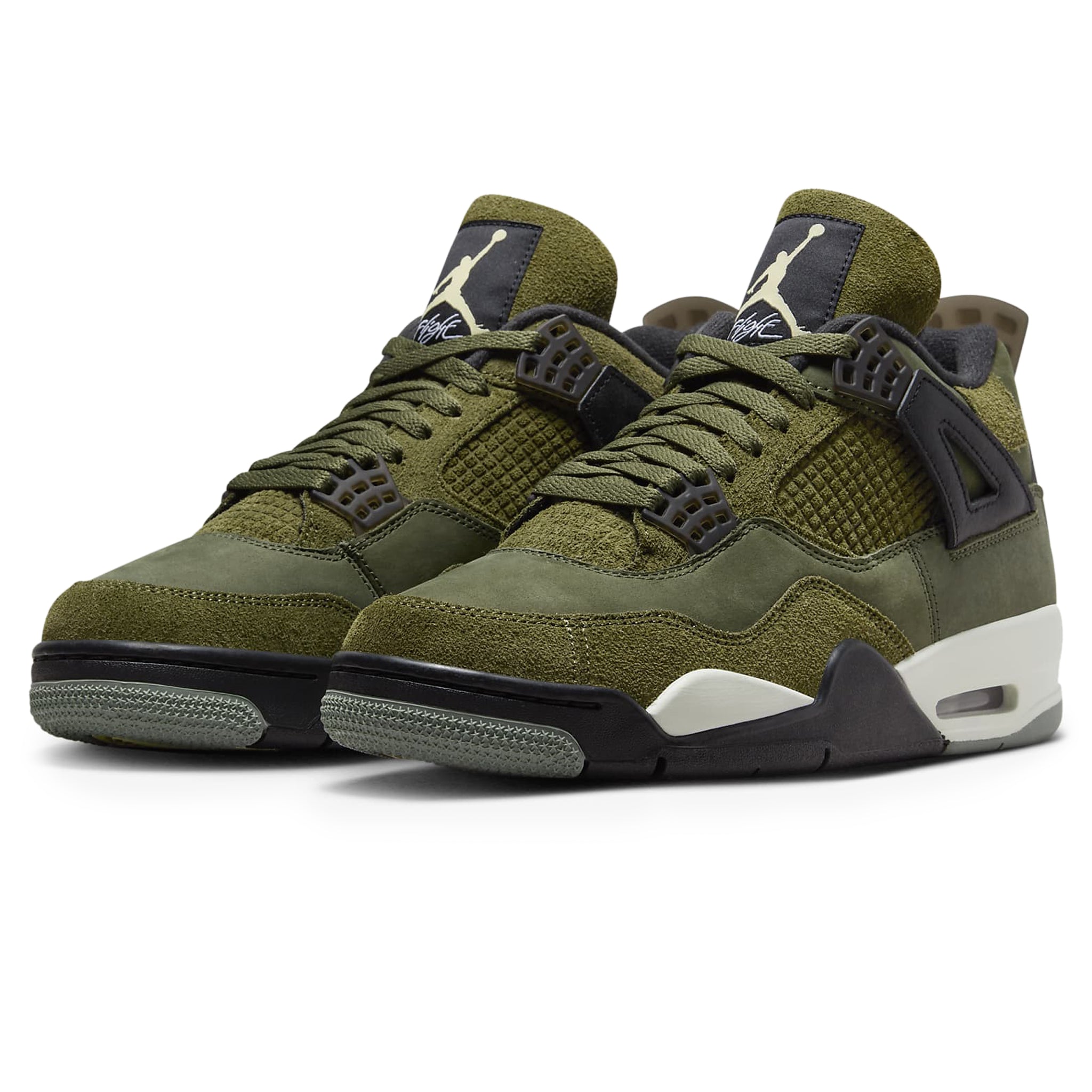 Air Jordan 4 Retro SE Craft Olive Sneakers - Men's Basketball Shoes for Style & Performance - Perfect for Streetwear & Casual Outfits