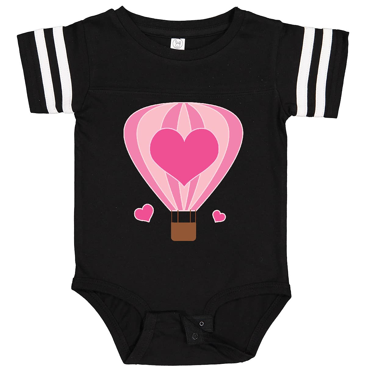 Inktastic Valentine Hot Air Balloon Baby Bodysuit - Cute Valentine's Day Outfit for Infants & Toddlers - Perfect for Family Photos, Parties & Special Occasions