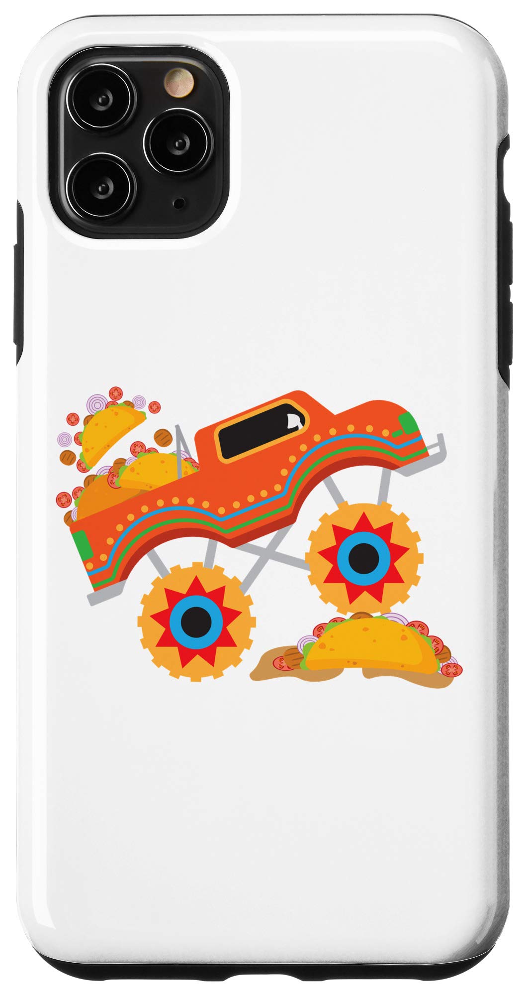 iPhone 11 Pro Max Taco Monster Truck Case - Cinco De Mayo Themed Phone Cover for Boys & Taco Lovers - Perfect for Parties, Gifts & Mexican Celebrations