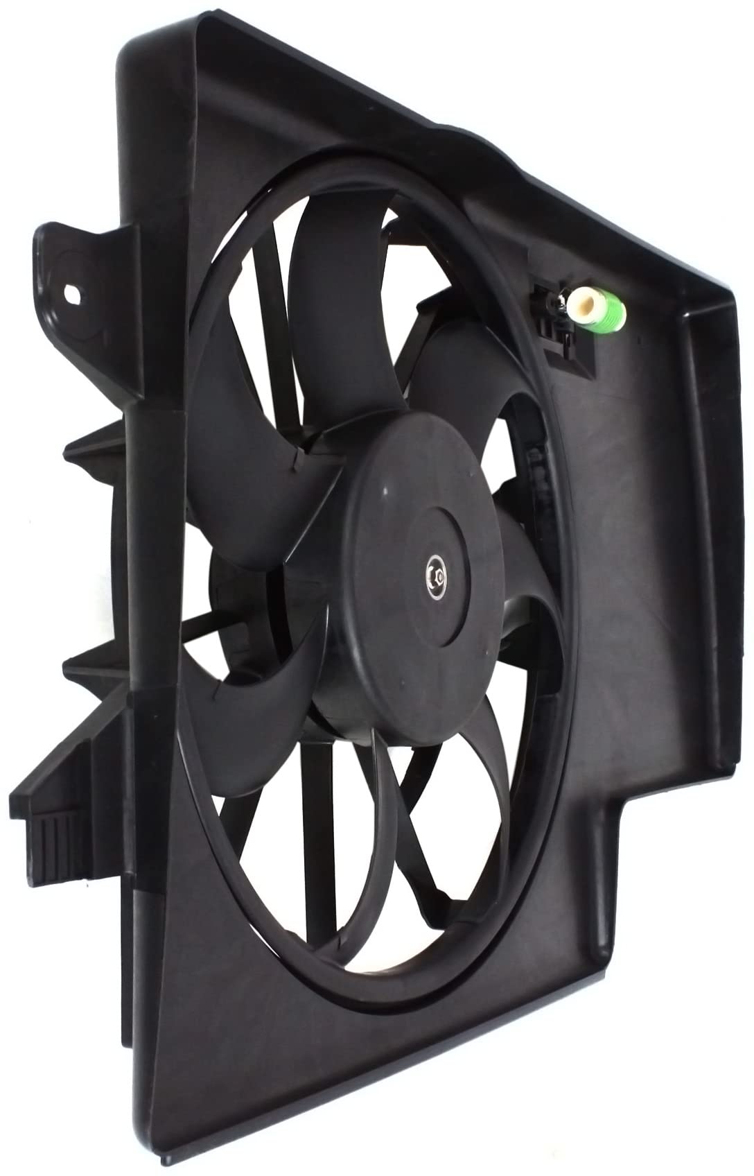Go-Parts Radiator Fan Shroud Assembly Compatible with 2008-2011 Ford Focus - Includes Resistor - Direct Replacement for 2009 2010 Models - Perfect for Engine Cooling System Repair & Maintenance