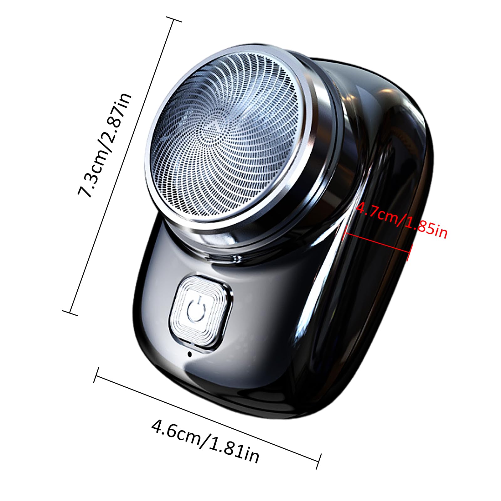 Portable Cordless Electric Shaver for Men - Rechargeable Travel Razor with Waterproof Design & Beard Trimmer - Perfect for Home, Gym, and Business Trips