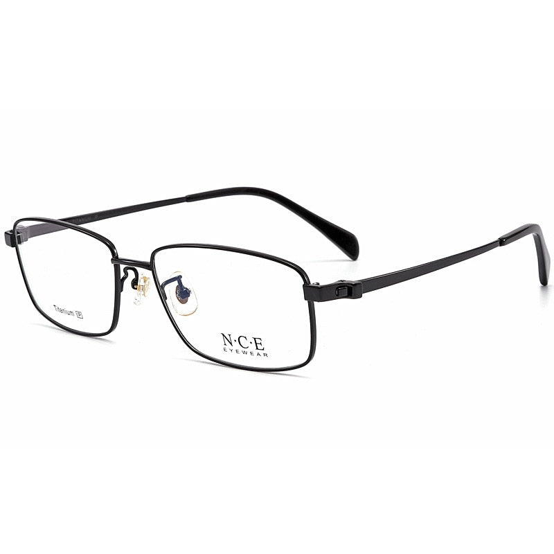 Bclear Men's Full Rim Square Titanium Eyeglasses Sc8357 - Lightweight Durable Frame for Work, Reading & Fashion | Stylish Prescription Glasses for Men