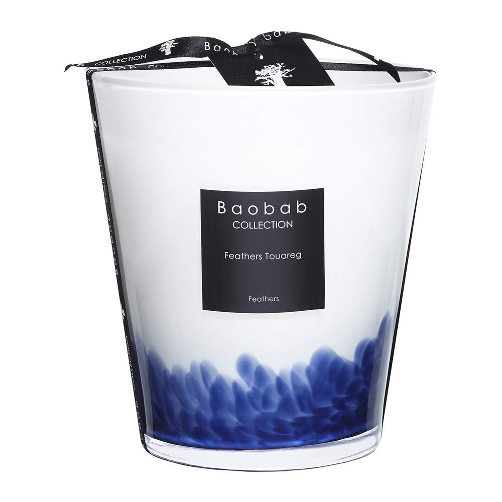 Feathers Touareg Scented Candle - 16cm Handmade Aromatherapy Soy Wax Candle for Home Relaxation, Meditation & Romantic Ambiance