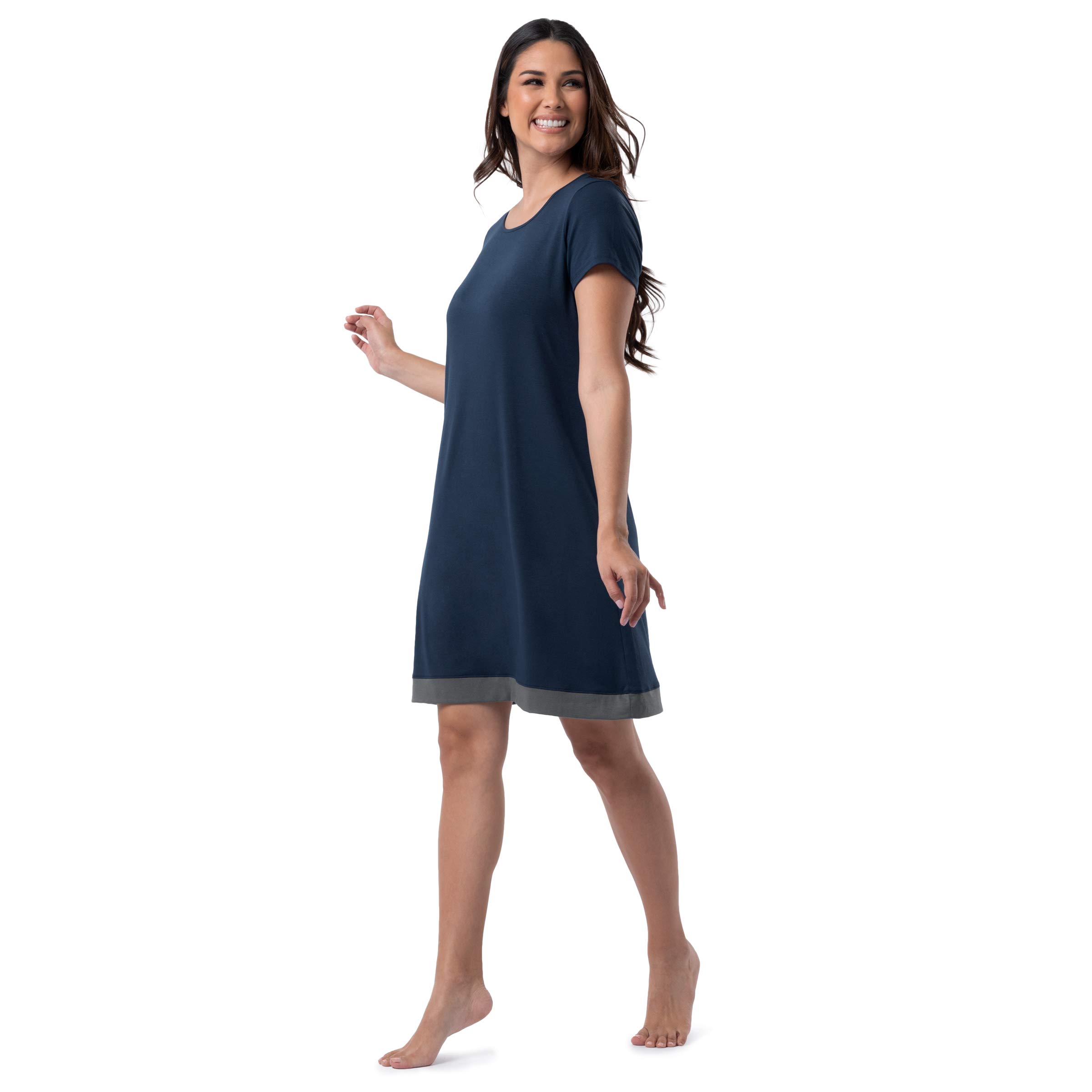 Fruit of the Loom Women's Super Soft Breathable Sleep Shirt - Comfortable Nightwear for Relaxing at Home & Lounging