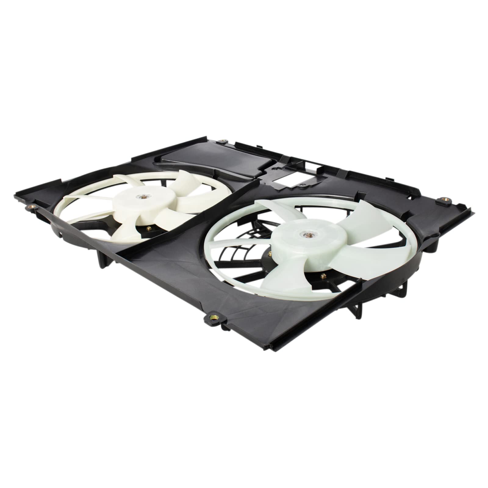 TRQ Radiator Dual Cooling Fan Assembly Compatible with 2007-2009 Lexus RX350 LX3115114 - High Performance Cooling System Replacement for Overheating Prevention - Perfect for Summer Driving and Heavy Traffic Conditions