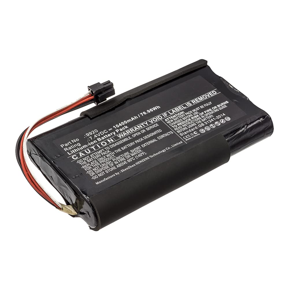 Synergy Digital Equipment Battery - Li-ion 7.4V 10400mAh Replacement for Televes 9920 | Power Backup for Digital TV Equipment & Broadcast Devices
