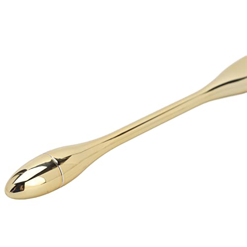 EXCLUZO Professional Blush Brush - Soft Fiber Bristles with Ergonomic Handle, Odorless & Easy to Apply - Perfect for Salon, Makeup Artists & Home Use (Champagne Gold) | Ideal for Powder, Cream Blush Application & Nail Dust Removal