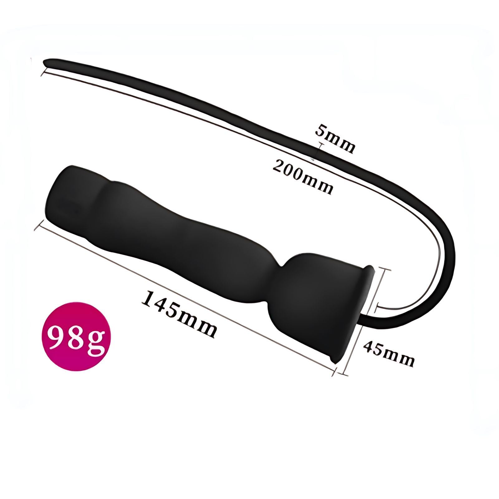 Lodnexem 1-Pack Silicone Urethral Dilator Set - Penis Plug, Silicone Urethral Sound for Men - Relaxing Silicone Rod Toy, Anal Plug, SM Sex Toys, Male Masturbator - Perfect for BDSM Play, Solo Pleasure & Couples Exploration