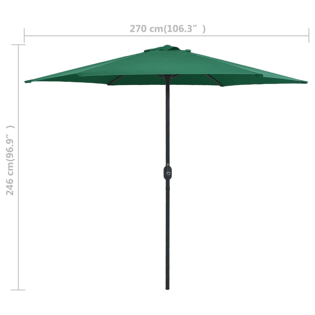 Premium Beach Umbrella with Aluminum Pole - 106.3