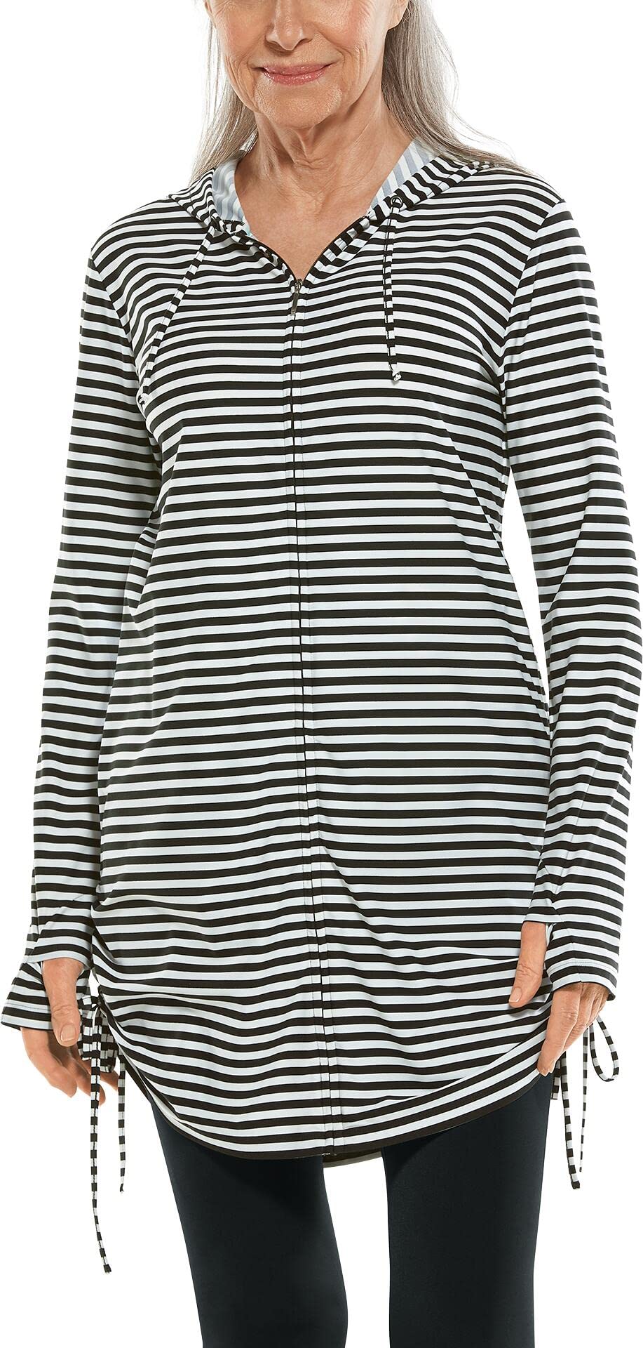Coolibar UPF 50+ Women's Wailea Swim Cover-Up - Sun Protective Beach Dress with Long Sleeves for Swimming, Poolside & Summer Vacation Wear