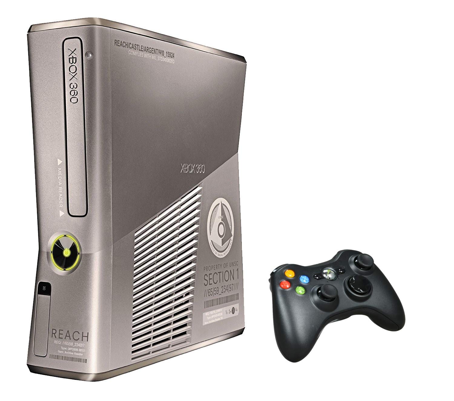 Refurbished Xbox 360 250GB Halo Reach Limited Edition Console Bundle - Complete Gaming System with Wireless Controller - Perfect for Home Entertainment & Multiplayer Gaming