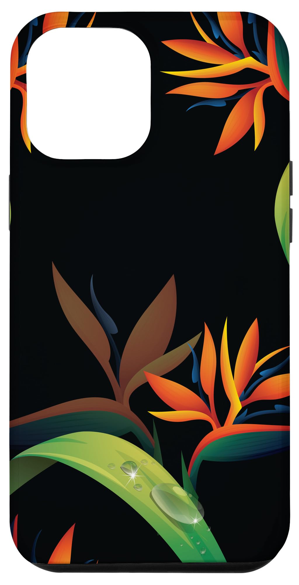 iPhone 12 Pro Max Case - Tropical Plant & Bird Design with Paradise Flower - Durable Protective Phone Cover for Everyday Use, Travel & Outdoor Activities