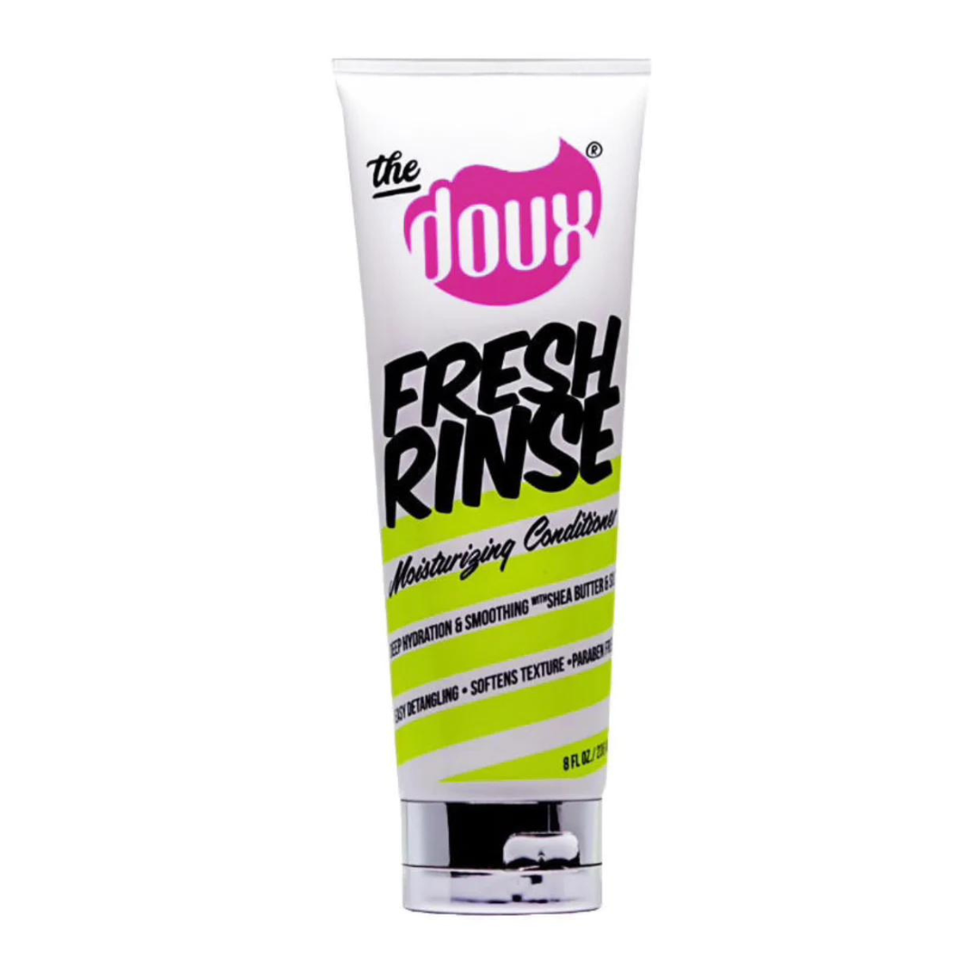 THE DOUX Fresh Rinse Moisturizing Shampoo for Curly & Natural Hair - Hydrating & Sulfate-Free Hair Care for Daily Use at Home or Salon