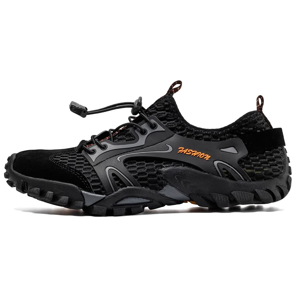 **XyyrYS Men's & Women's Quick-Dry Water Shoes - Lightweight Aqua Socks for Beach, Swimming, Surfing, Yoga & Water Aerobics (Black, Size 38) - Perfect for Pool, Ocean & Outdoor Water Activities**