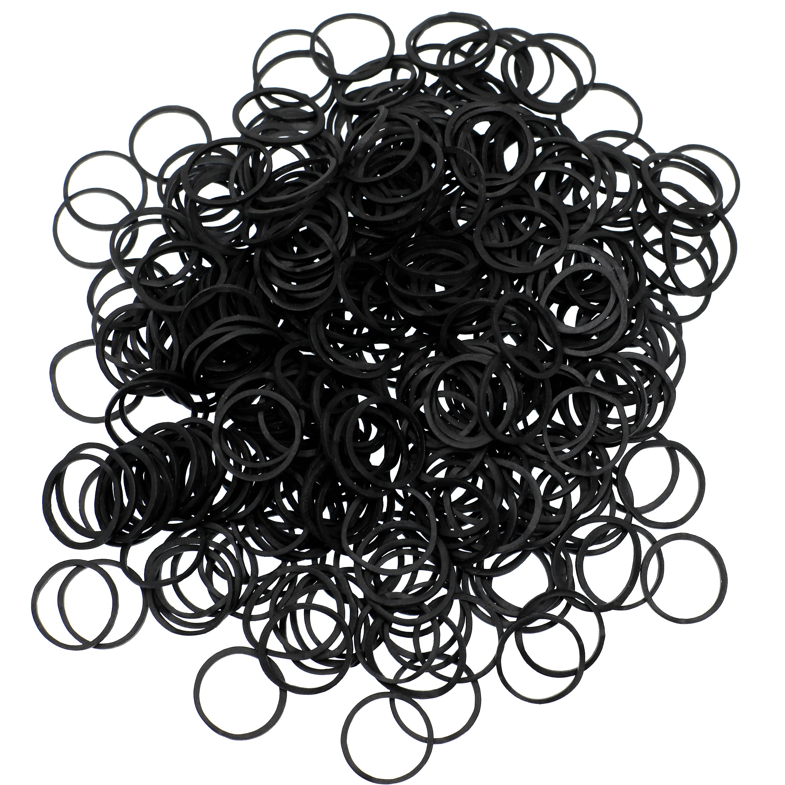 1000 PCS Black Elastic Hair Ties for Women & Girls | No-Slip Hair Bands for Ponytails, Braids & Buns | Soft & Durable for Daily Use, Workouts & Travel
