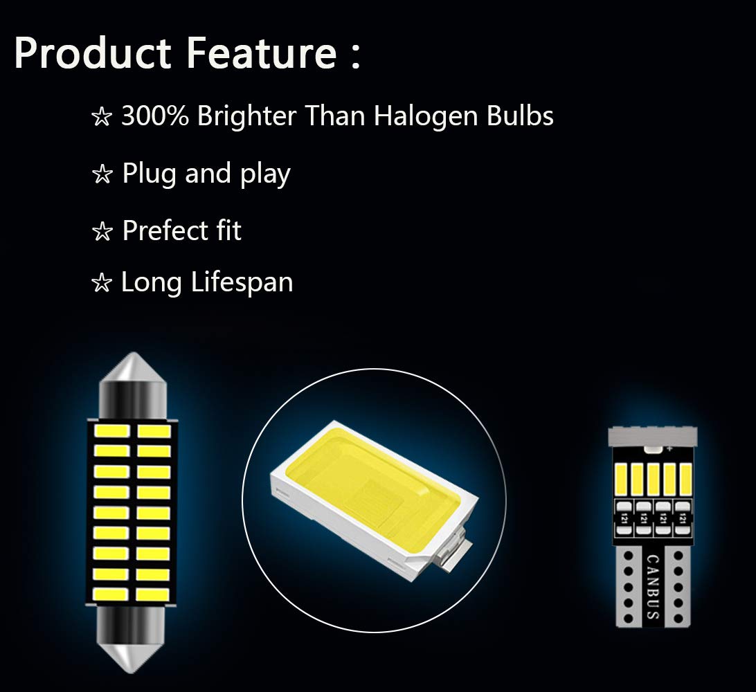 9-Piece RAM 1500 Interior LED Lights Kit - Super Bright LED Map, Dome & Cargo Light Bulbs for 2019-2022 Dodge Ram 1500 All Models - Upgrade Your Truck's Interior Lighting for Night Driving & Camping