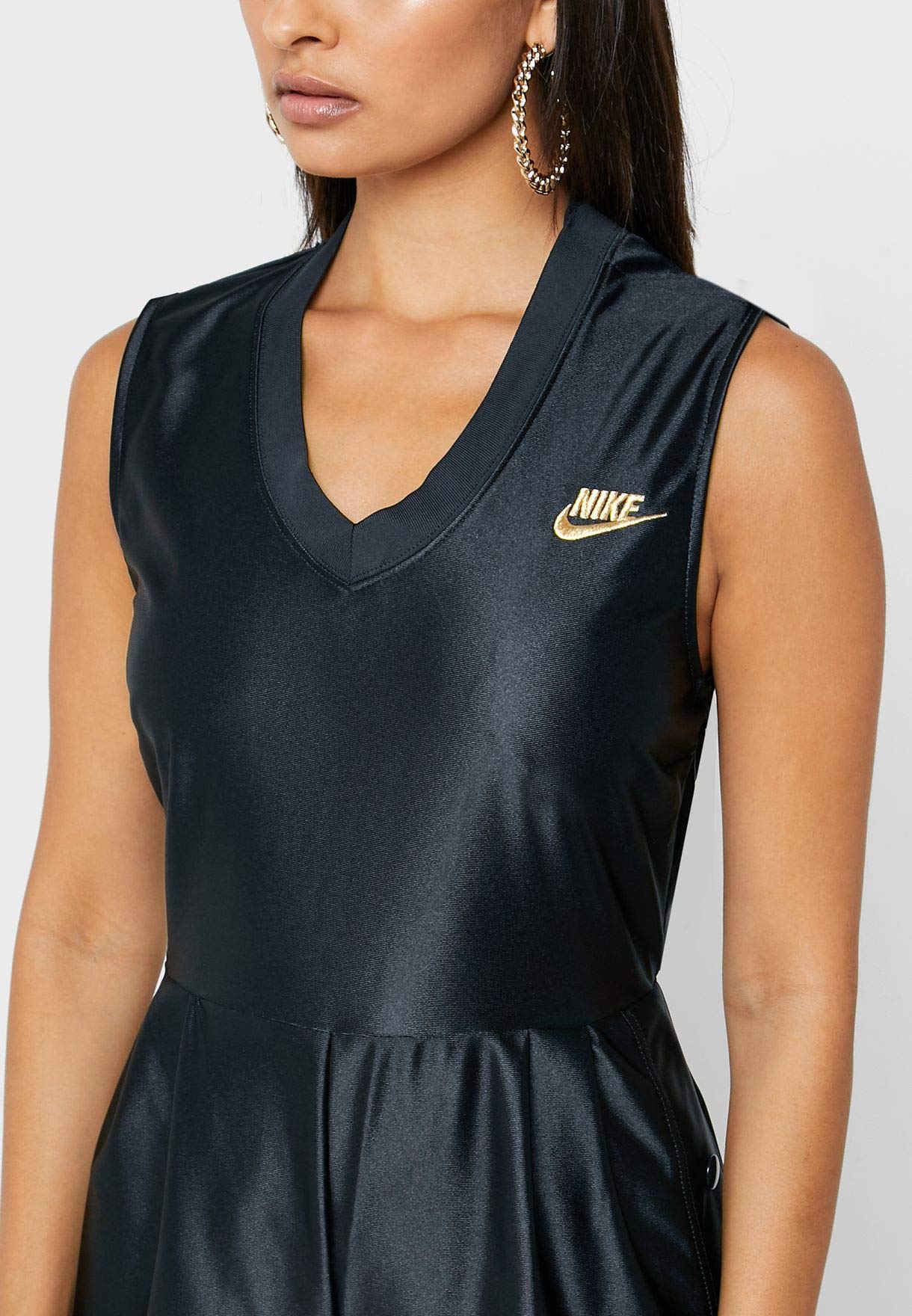 Nike Women's NSW Icon Clash Jumpsuit - Black Size L | Stylish & Comfortable Workout Outfit for Gym, Running & Casual Wear