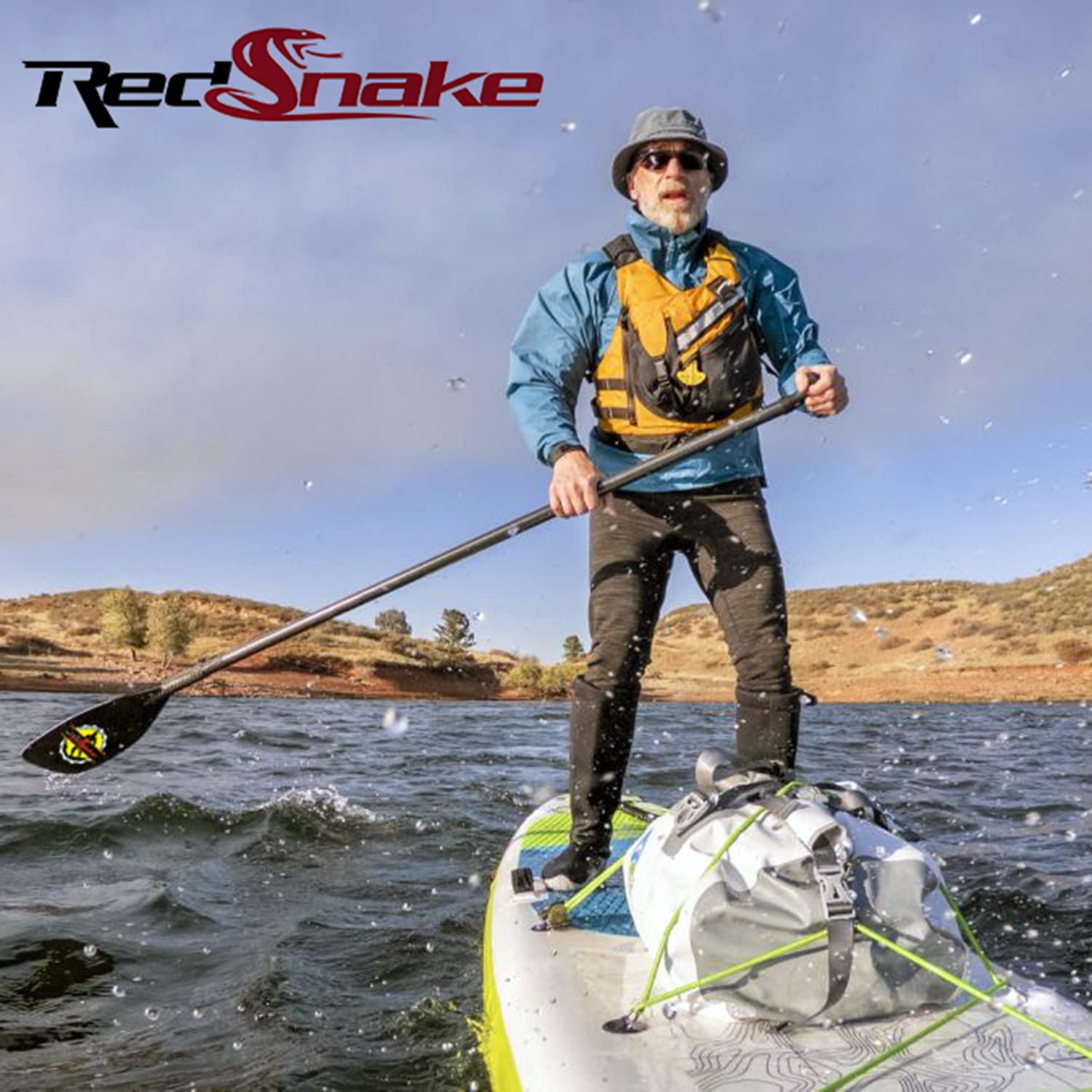 Premium Full Carbon Fiber SUP Paddle - 3-Piece Adjustable Stand Up Paddle Board Oar - Ultra Lightweight & Floating Design with Hydrodynamic Blade for Maximum Power & Efficiency - Perfect for Surfing, Yoga, Fishing & Ocean Adventures