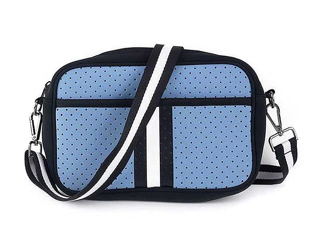 BC Neoprene Crossbody Bag for Women - Lightweight Waterproof Shoulder Purse in Blue | Perfect for Travel, Gym & Everyday Use