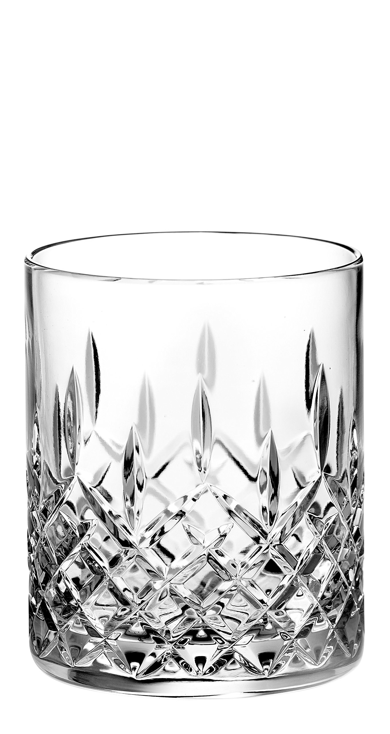Barski Crystal Double Old Fashioned Whiskey Glasses - Set of 6 Hand-Cut 11oz Tumbler Glasses for Bourbon, Scotch & Cocktails - Premium European Drinking Glasses for Home Bar, Dinner Parties & Gifts