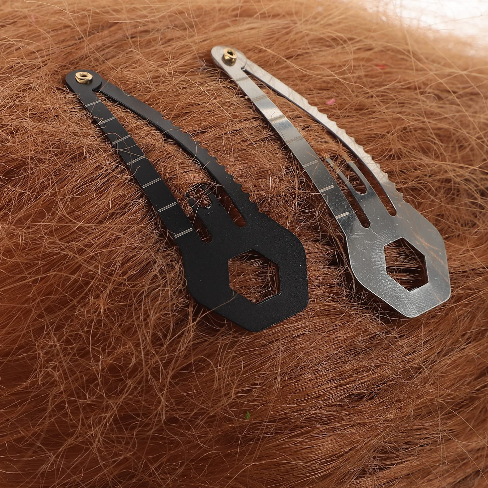 10Pcs Stainless Steel Hair Clips for Women - Multi-Functional Snap Barrettes, Non-Slip Hairpins for Girls & Women | Perfect for School, Work, Parties & Everyday Hairstyling