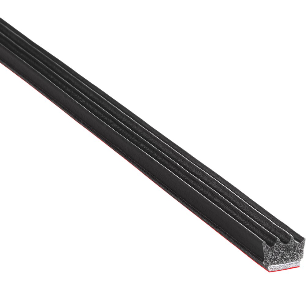 EPDM Closed Cell Sponge Rubber Seal Strip with 3M High Strength Adhesive Tape - 0.187