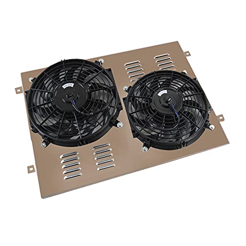 ECMRAD Aluminum Radiator Shroud with Dual 12
