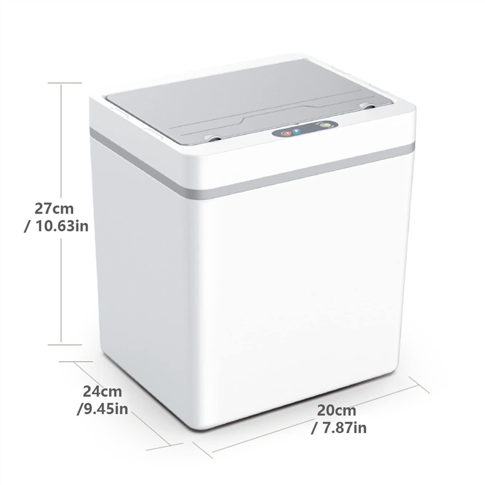 TOMYEUS 13L Automatic Motion Sensor Trash Can - Smart Electric Waste Bin with Touch-Free Technology for Kitchen, Bathroom & Office - Hands-Free Garbage Bin for Hygienic Waste Disposal in Home & Commercial Spaces