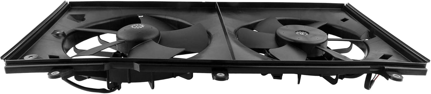 620-225 Engine Dual Radiator & Condenser Cooling Fan Assembly for 2003-2007 Honda Accord 2.4L L4 - Replaces HO3115121, 19015RAAA01, 19020PND003 - Perfect for Engine Cooling & AC Performance