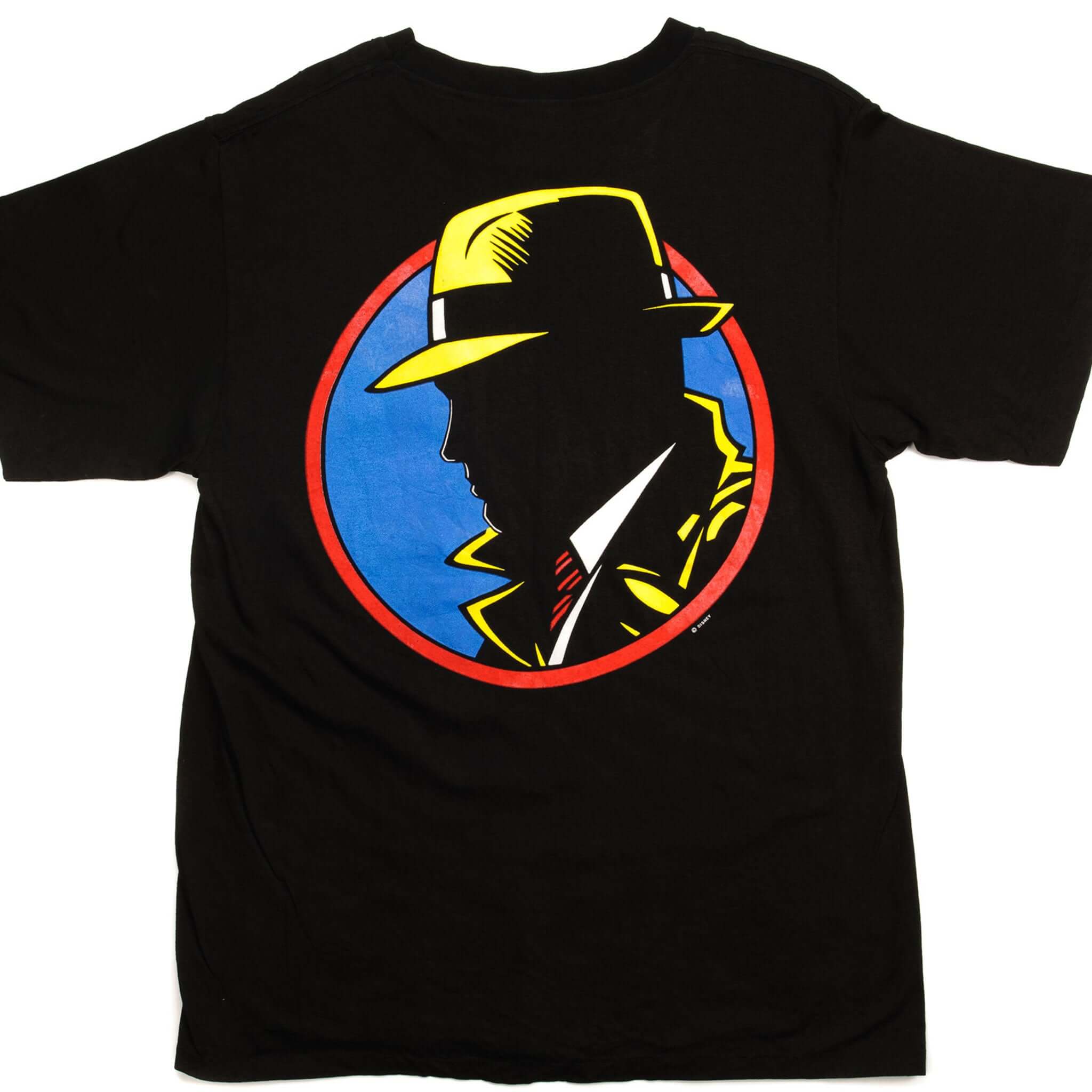 Vintage Disney Dick Tracy Graphic Tee Shirt - Medium Size, 100% Cotton, Made in USA - Perfect for Casual Wear, Cosplay, and Disney Collectors